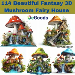 114-Beautiful-Fantasy-3D-Mushroom-Fairy-House-With-Garden-And-Waterfall-egoods.in