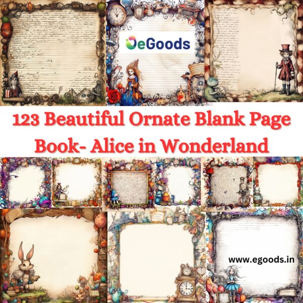 123-Beautiful-Ornate-Blank-Page-Book-Alice-in-Wonderland-egoods.in