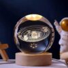 3D Crystal Ball Solar System Lamp