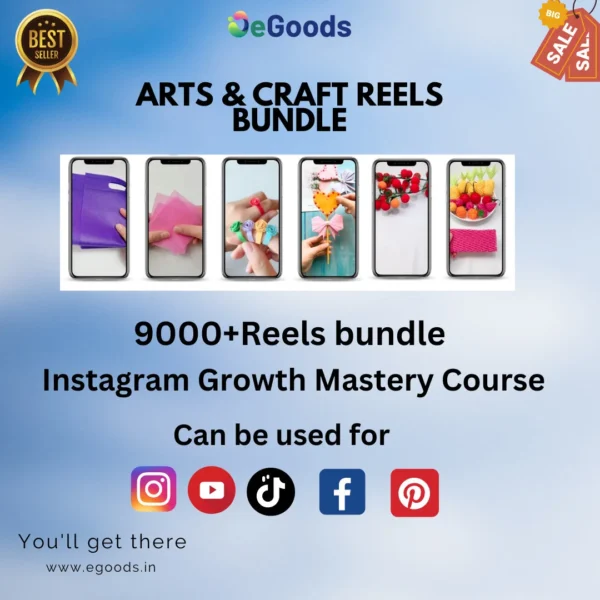 9000+ art & craft reels bundle